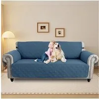 Sunicol Sofabezug Wasserdicht Gesteppter Haustier Hunde Couch Anti-Rutsch Schutz 1-3Sitz, Sesselschoner Sesselbezug Sofa Überwurf Armlehnenauflage