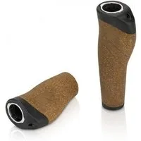 XLC Fahrradlenkergriff XLC Griffe GR-S32 Kork Compound 135/92 mm braun schwarz ergonomisch ru