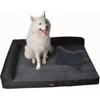 M-Diamant Tierbett Hundebett Waschbares orthopädisches Haustierbett Hunde Katzen, Plüsch, Rutschfest & atmungsaktiv