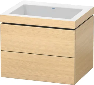 Duravit L-Cube c-bonded Set wandhängend Mediterrane Eiche Matt 600x480x500 mm - LC6926N7171 LC6926N7171