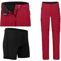Bergson Fahrradhose VINA Zipp-off Damen Radhose (mit gepolsterter Innenhose), robust, elastisch, Normal
