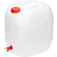 Garronda Kanister 20L Wasserkanister mit Hahn BPA-frei Wassertank Kanister Weiß GD-0083 (1 St), BPA-Frei