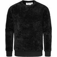 Amaci&Sons Sweatshirt LUDLOW Pullover mit Rundhalsausschnitt Herren Teddy Plüsch Pulli Sweatjacke Hoodie
