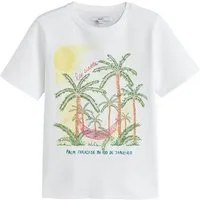 Next T-Shirt Schweres T-Shirt, bestickt und perlenbesetzt (1-tlg)