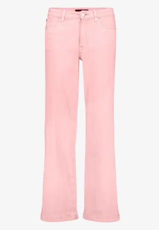 zero - Wide Leg Jeans im Loose Fit mit hoher Taille pink - Gr. - 34