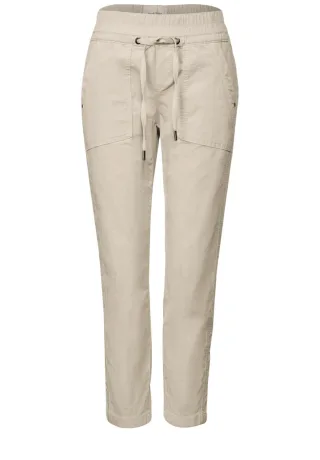 Street One - Loose Fit Cordhose beige - Gr. - 44/28