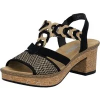 Rieker Sandalette, Sommerschuh, Sandale, Plateauabsatz, in elegantem Look