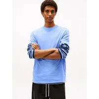 Tommy Jeans T-Shirt TJM SLIM LINEAR CHEST TEE EXT Mit Rundhalsausschnitt