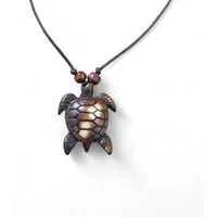 Eyecatcher Edelstahlkette Schöne Schildkröte Halskette Halsband mit Meeresfeeling Naturfans (kein Set)