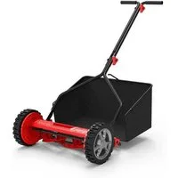Güde Spindelmäher GSPM 380, 38 cm Schnittbreite, (Einzelgerät, Handbetriebener Spindelmäher mit Fangkorb 35 l), handbetrieben,Fangkorb,große Räder,Softgrip,leicht