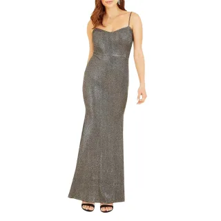 Mela London - Maxikleid für Damen, Formell (Schwarz)