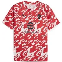 PUMA Trainingsshirt AC Milan Aufwärmtrikot Herren