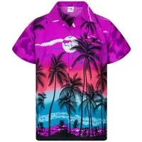 King Kameha Hawaiihemd "Beach" Funky Hawaii-Hemd Herren Kurzarm Front-Tasche Stylish
