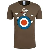 LOGOSHIRT T-Shirt Peanuts - Snoopy Pilot mit lizenziertem Print