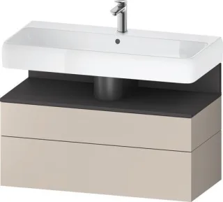 Duravit Qatego Waschtischunterbau wandhängend Taupe Matt 990x470x590 mm - QA4395049910000 QA4395049910000