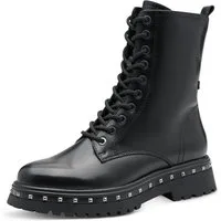 Tamaris Schnürboots, Blockabsatz, Plateau, Schnürstiefelette mit Nieten am Sohlenrand