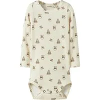 Lil' Atelier Langarmbody NBNGAVO EMO LS SLIM BODY LIL NOOS weiche Jersey Rippqualität