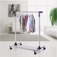 HOMCOM Kleiderständer, (Set, 1 St., Kleiderständer), Garderobenständer mit Rollen Höhenverstellbare Kleiderstange