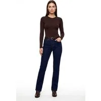 ESRA Straight-Jeans High Waist Damen Jeans Stretch Hose gerade Jeans Damen Straight Leg Jeans Damen Stretch Jeans Damen High Waist Gerade Jeans