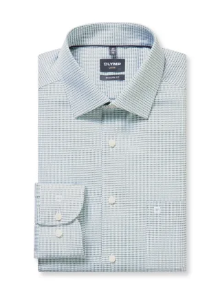 OLYMP - Modern Fit: Businesshemd grün - Gr. - 39