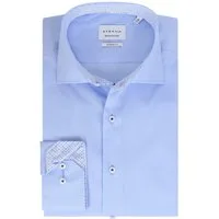 Eterna Langarmhemd Langarmhemd Modern Fit I Hellblau I Bügelfrei I Dynamic Cotton™