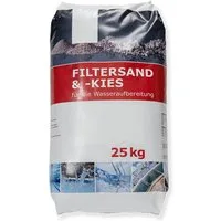 WOLFF & MÜLLER Filtersand hochwertiger Filtersand für Pool Sandfilteranlagen 25 kg PE Sack