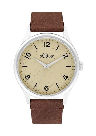s.Oliver - Uhren beige/braun/silber - Gr. - 23