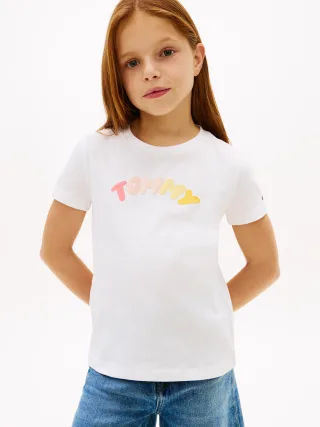 TOMMY PUFF PRINT TEE SS White - Gr. - 16