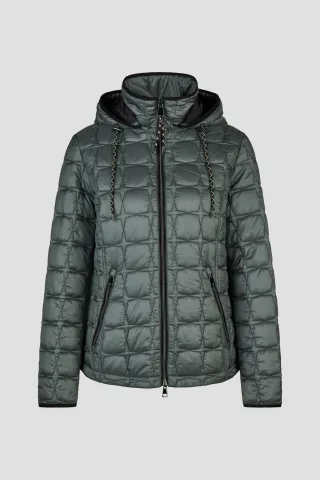 Barbara Lebek - Sandwich-Steppjacke mit Kapuze misty sage - Gr. - 50