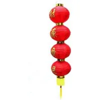 Yudu Lampenschirm wunderschöne Lampion Dekolampion aus Stoff Asia Art