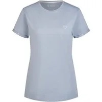 By Louise Pyjamaoberteil Damen Pyjamashirt mit kurzem Arm (1-tlg) Baumwolle