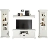 OTTO home Wohnwand Royal, (4-St., bestehend aus 2 Vitrinen, 1 Lowboard und 1 Wandboard), exclusiv Design im Landhausstil