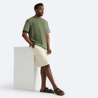 Jersey-Shorts Super Soft für Herren, Herren, size: regular, Elfenbein, Baumwolle/Polyester/Baumwoll-Mischung, by Lands' End