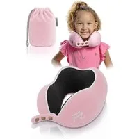 FLOWZOOM Nackenhörnchen COMFY KIDS Nackenkissen Kinder – Reisekissen Memory-Schaum, Kinder-Reisekissen Memory-Foam - Nackenhörnchen Kinder