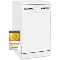exquisit Standgeschirrspüler PLUS GSP9309-030E, 9 Maßgedecke, 45 cm, Unterbaufähig, einfache Bedienung, LED Display