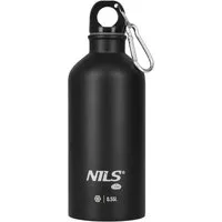 NILS CAMP Thermoflasche Trinkflasche 550ml mit Karabiner Isolierflasche