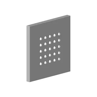 Dornbracht WaterPoint Rosette Ersatzteile 092798004 120 x 120 x 10 mm Platin 092798004-08