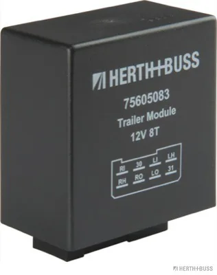 HERTH&BUSS Blinkgeber, 12 V, 8 pins, elektronisch - 75605083