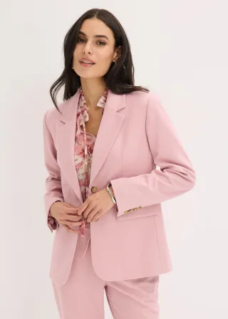 bonprix einreihiger Blazer aus feinem Viskose-Mix, rosa, Gr.36, einreihiger Blazer aus feinem Viskose-Mix