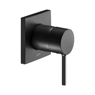 Keuco IXMO Soft Black Selection Einhebelmischer Unterputz, eckig, schwarz matt 59551370202