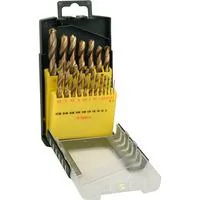 HSS-TiN-Metallbohrer-Satz, 19-teilig grün