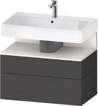 Duravit Qatego Waschtischunterbau wandhängend Graphit Matt 790x470x590 mm - QA4394084490010 QA4394084490010