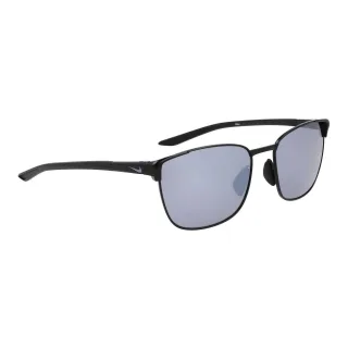 Nike - "Fusion" Quadratisch-Sonnenbrille, Metall (Schwarz/Silber)