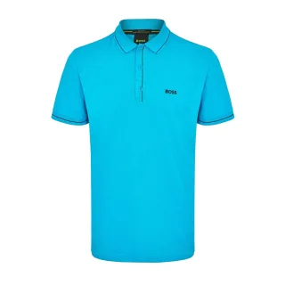Boss - "Paddy" Poloshirt für Herren, kurzärmlig (Türkis/Aquablau)