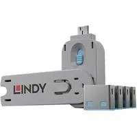 USB Typ A Port Schlüssel mit 4 Schlössern, Schloss Code Blau