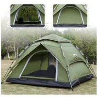 Yorbay Kuppelzelt 2 in 1 Pop Up Campingzelt doppelwandig wasserdicht UV-Schutz, Personen: 3 (mit Heringen, Windseile und Tragetasche), für 2-3 Personen für Wandern, Trekking, Outdoor