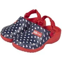 Steinnacher Bärbel Kinder Gartenclogs Herzchen Blau Rot Clog