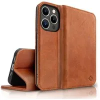 Nalia Smartphone-Hülle Apple iPhone 14 Pro 15,5 cm (6,1 Zoll), Echt Leder Flip Case Hülle / Magnetverschluss / Premium Leather Case