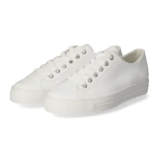 Paul Green Low Sneaker - Gr. 37,5 - Weiß - Glattleder