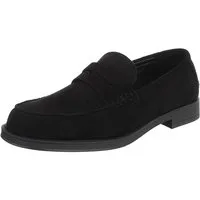 Coolwalk Herren Loafer Pennyloafer Slip-On elegant Freizeit Slipper (91917778) Blockabsatz Slipper in Schwarz
